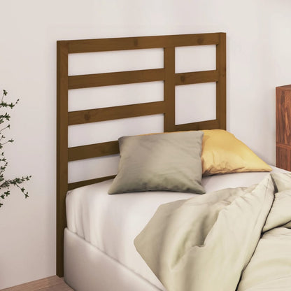 Solid Pine Wood Headboard, Honey Brown, 81x4x104 cm