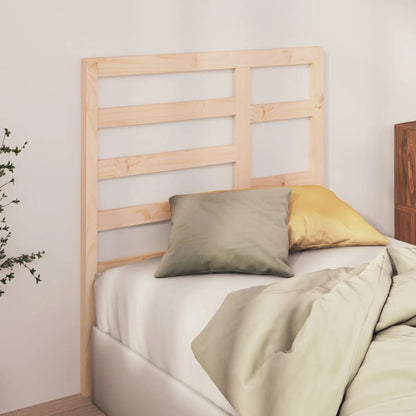 Solid Wood Pine Bed Headboard, 96x4x104 cm - Rustic Elegance