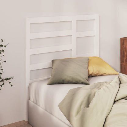 Solid Pine White Headboard 96x4x104 cm - Elegant Bedroom Décor