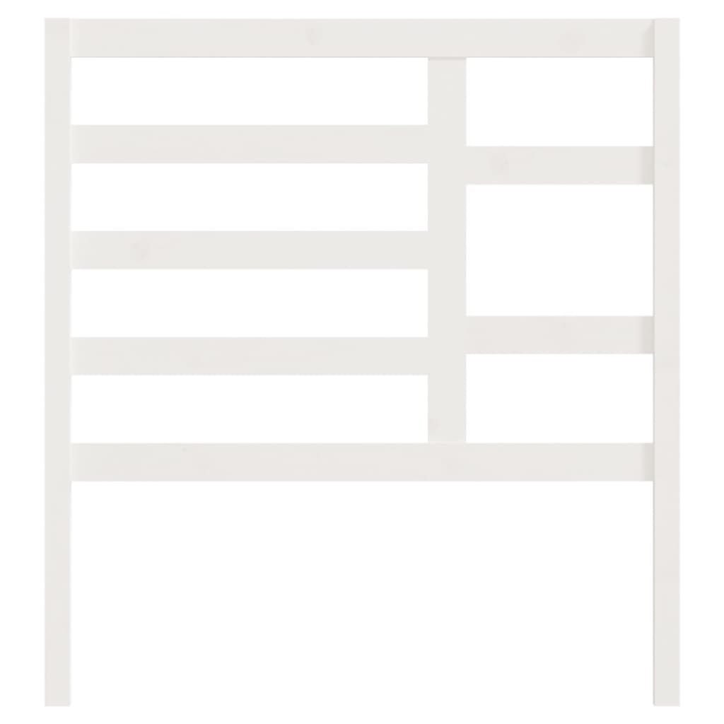 Solid Pine White Headboard 96x4x104 cm - Elegant Bedroom Décor