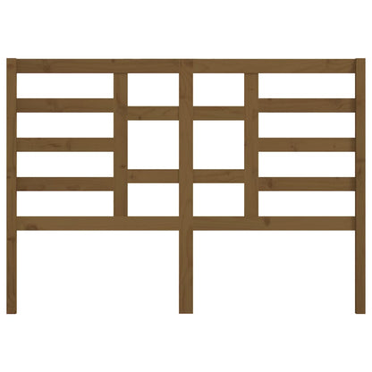 Solid Pine Wood Headboard, Honey Brown, 141x4x104 cm - Stylish Design