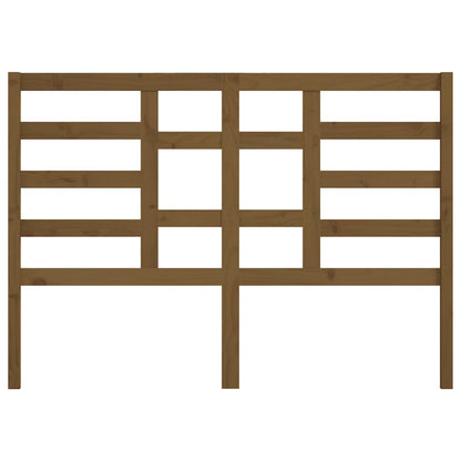 Solid Pine Wood Honey Brown Bed Headboard - 156x4x104 cm