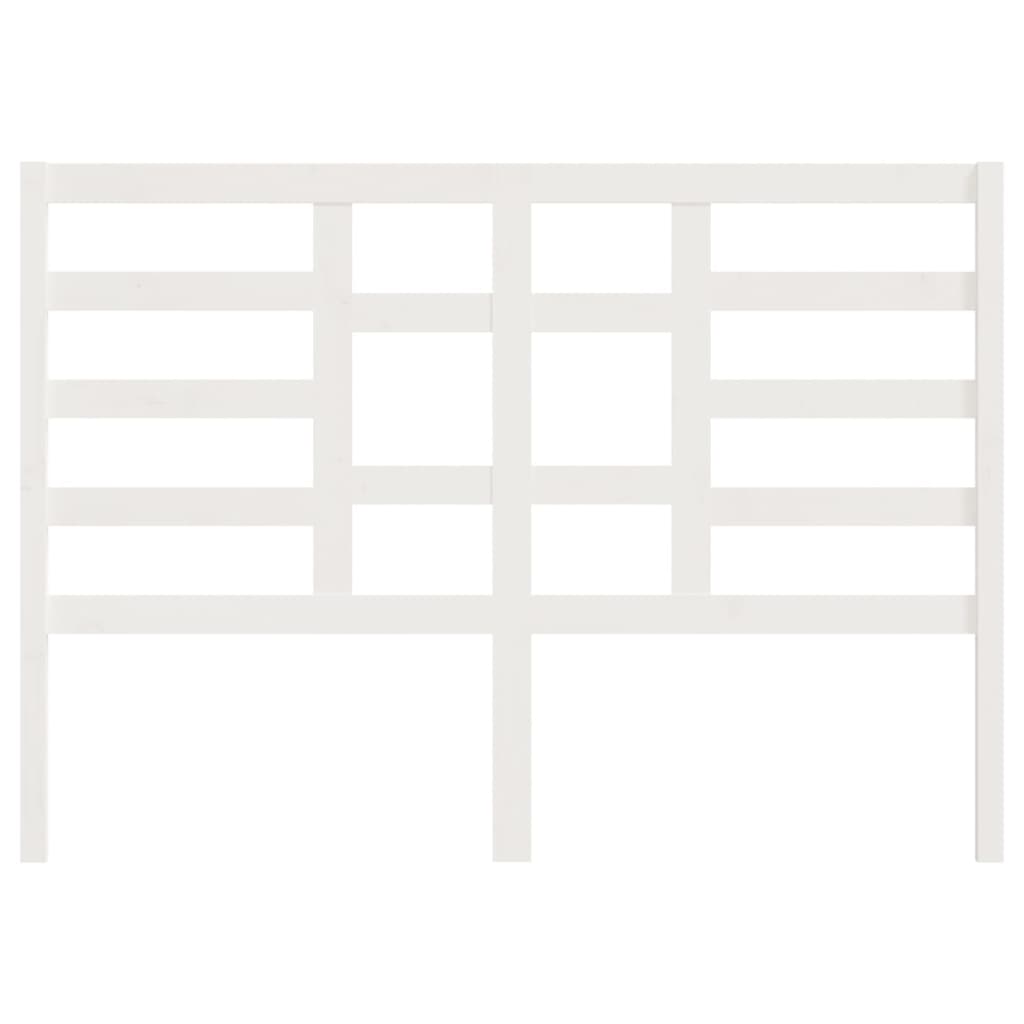 Solid Pine White Bed Headboard - 166x4x104 cm