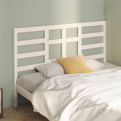 Solid Pine White Bed Headboard - 166x4x104 cm