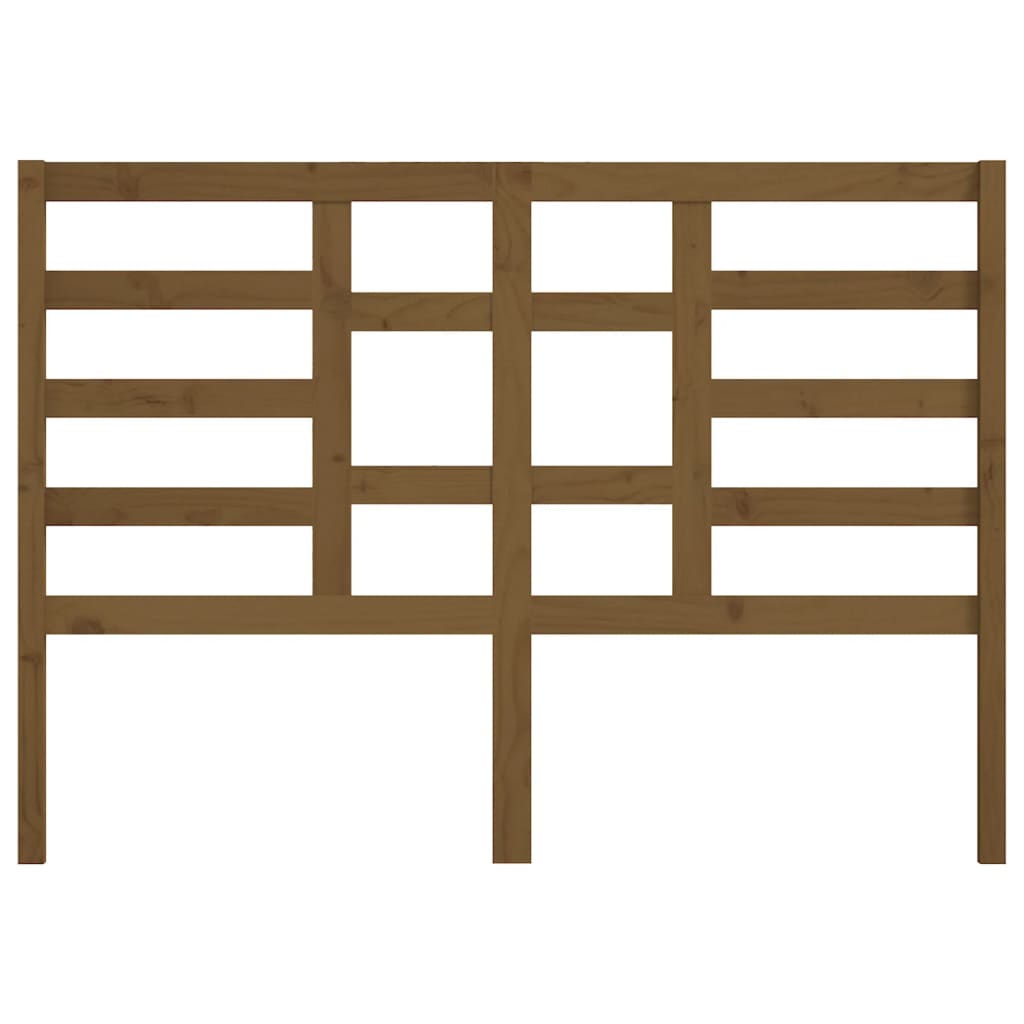 Solid Wood Pine Headboard, Honey Brown, 166x4x104 cm