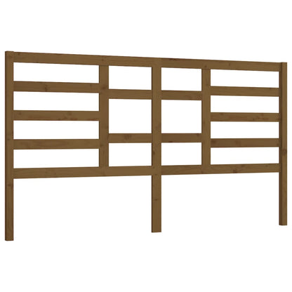 Solid Pine Bed Headboard, Honey Brown, 186x4x104 cm