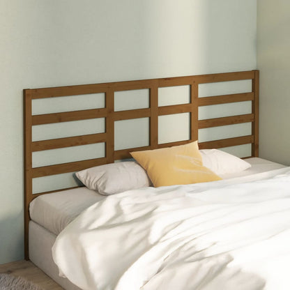 Solid Pine Bed Headboard, Honey Brown, 186x4x104 cm