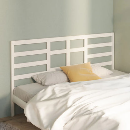 White Solid Pine Bed Headboard - 206x4x104 cm