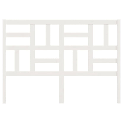 Solid Pine Wood White Headboard - 156x4x104 cm