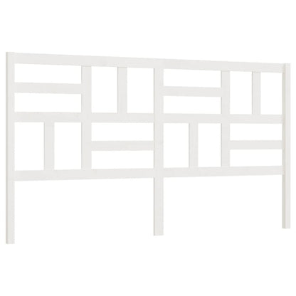 Solid Pine White Bed Headboard 206x4x104 cm – Stylish & Durable