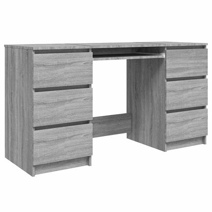 Grey Sonoma Engineered Wood Writing Desk 140x50x77 cm