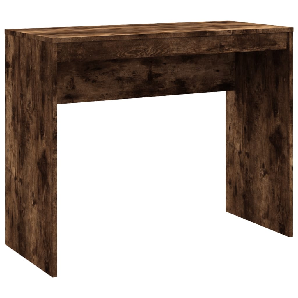 Smoked Oak Desk 90x40x72 cm - Engineered Wood Furniture