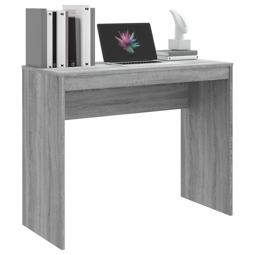 Grey Sonoma Engineered Wood Desk - 90x40x72 cm