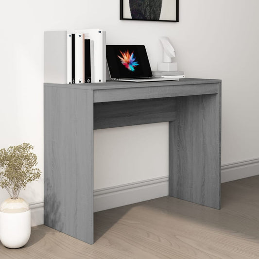 Grey Sonoma Engineered Wood Desk - 90x40x72 cm