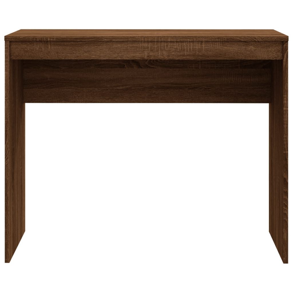 Compact Brown Oak Desk, 90x40x72 cm, Engineered Wood
