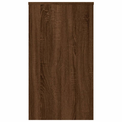 Compact Brown Oak Desk, 90x40x72 cm, Engineered Wood