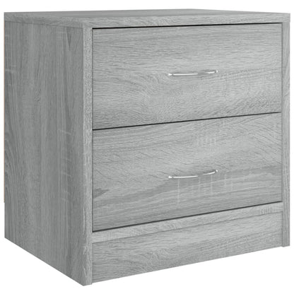 Grey Sonoma Bedside Cabinet, 40x30x40 cm, Engineered Wood
