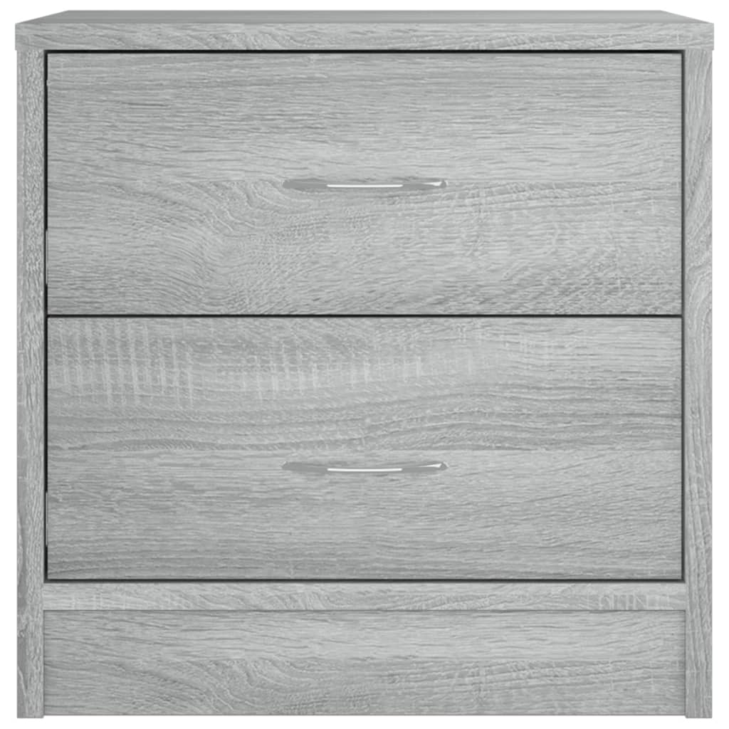 Grey Sonoma Bedside Cabinet, 40x30x40 cm, Engineered Wood