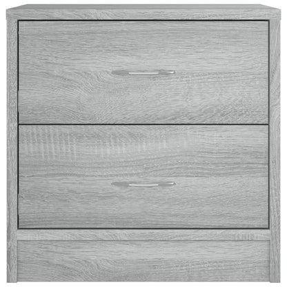 Grey Sonoma Bedside Cabinet, 40x30x40 cm, Engineered Wood