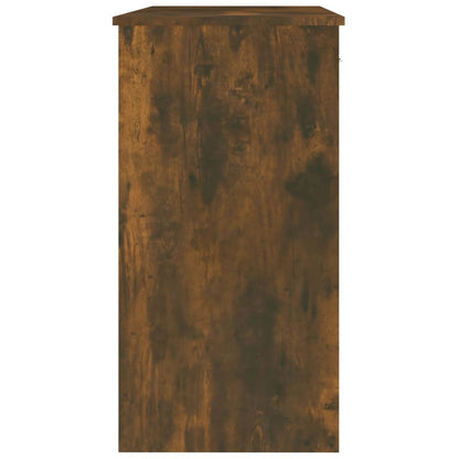 Elegant Desk in Smoked Oak - 80x40x75 cm Engineered Wood