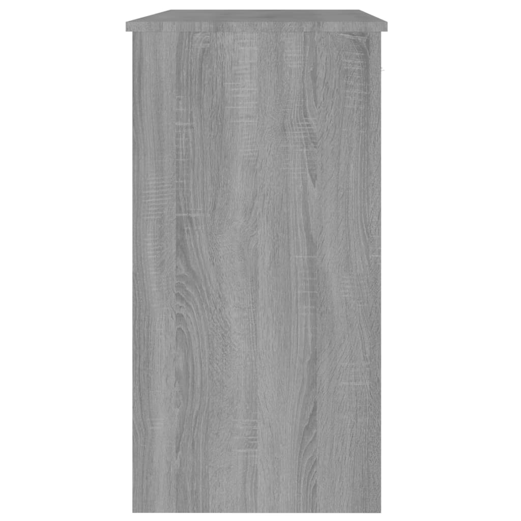Compact Grey Desk 80x40x75 cm - Sonoma Engineered Wood