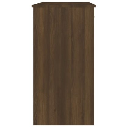 Compact Brown Oak Desk, 80x40x75 cm, Engineered Wood