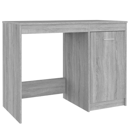 Compact Grey Sonoma Desk, Engineered Wood, 100x50x76 cm