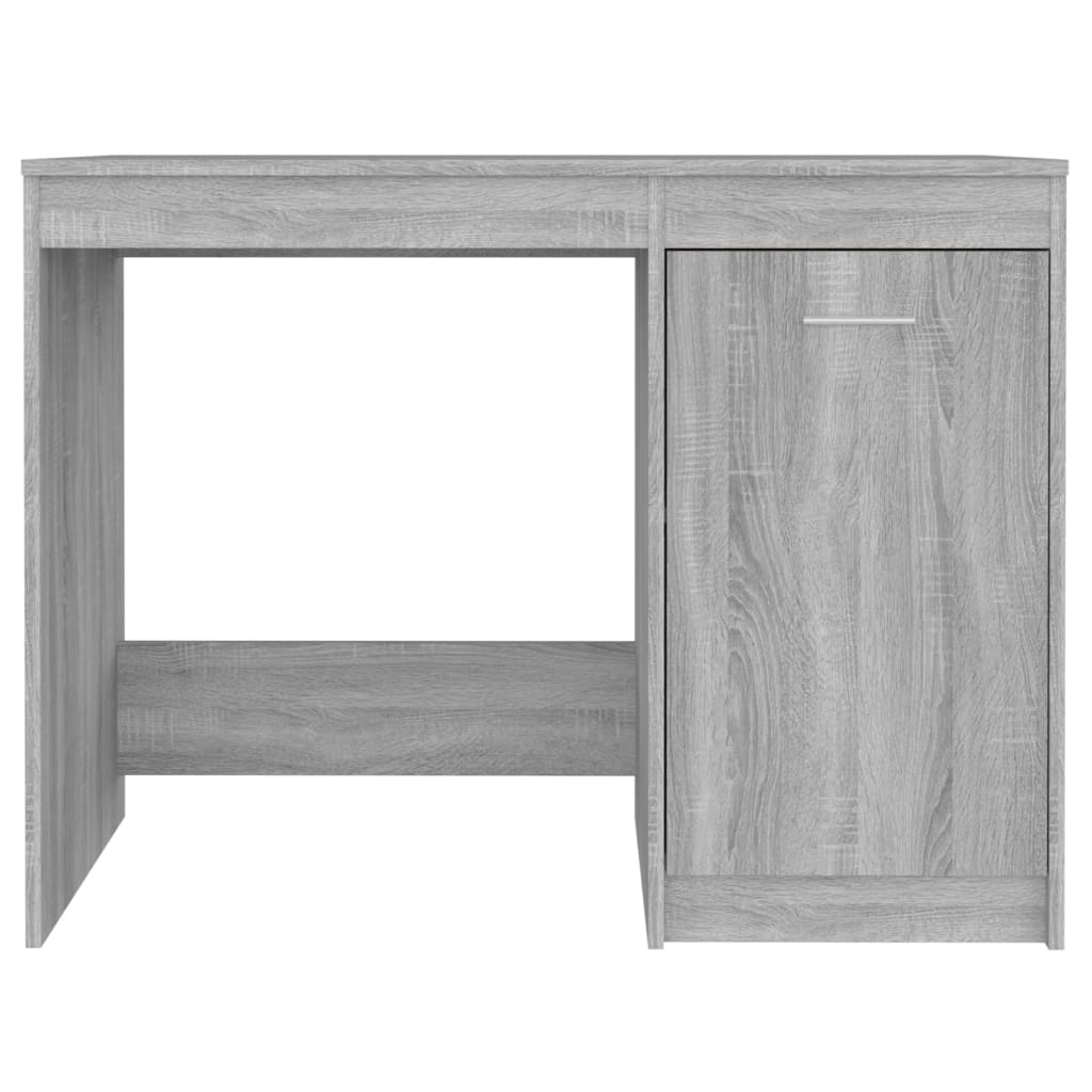 Compact Grey Sonoma Desk, Engineered Wood, 100x50x76 cm