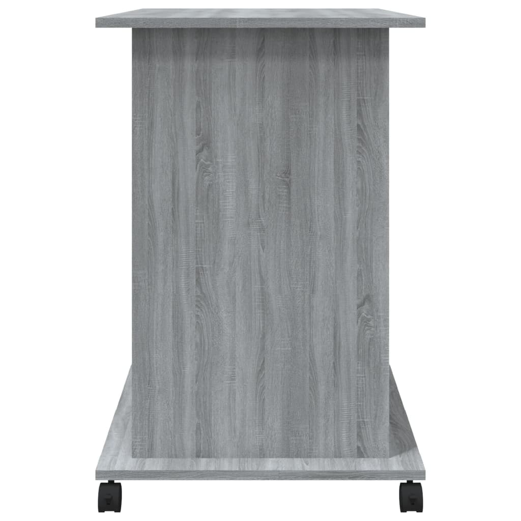 Compact Grey Sonoma Computer Desk - 80x50x75 cm - Engineered Wood