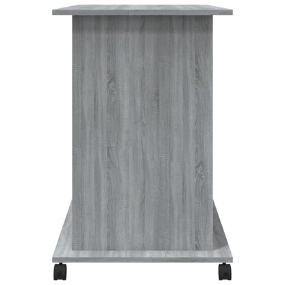 Compact Grey Sonoma Computer Desk - 80x50x75 cm - Engineered Wood