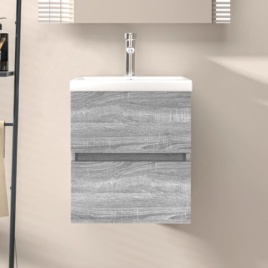 Grey Sonoma Sink Cabinet - Engineered Wood, 41x38.5x45 cm