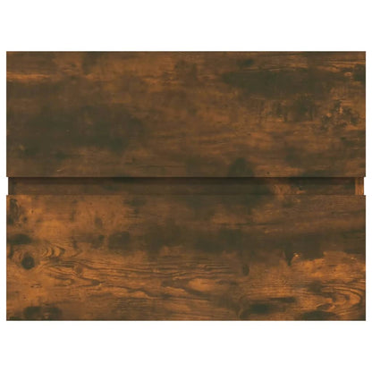 Smoked Oak Sink Cabinet, 60x38.5x45cm - Engineered Wood