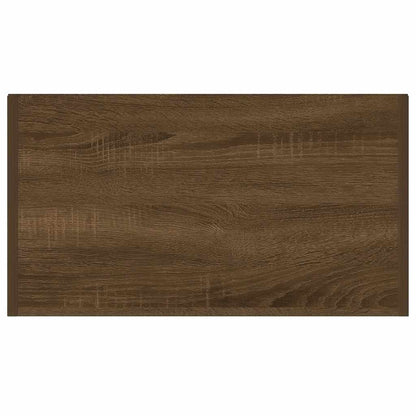 Brown Oak Bathroom Cabinet - Engineered Wood 60x33x80cm