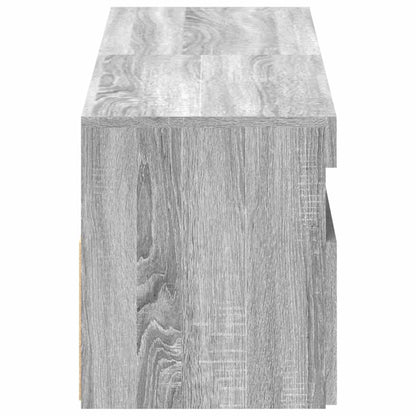 TV Cabinets 2 pcs with LED Lights Grey Sonoma 60x35x40 cm