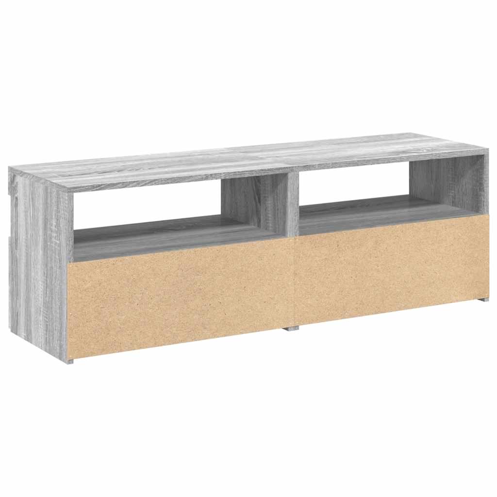 TV Cabinets 2 pcs with LED Lights Grey Sonoma 60x35x40 cm