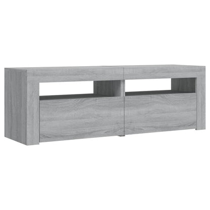 TV Cabinet with LED Lights Grey Sonoma 120x35x40 cm