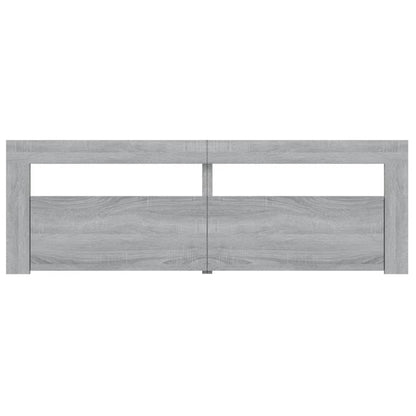 TV Cabinet with LED Lights Grey Sonoma 120x35x40 cm