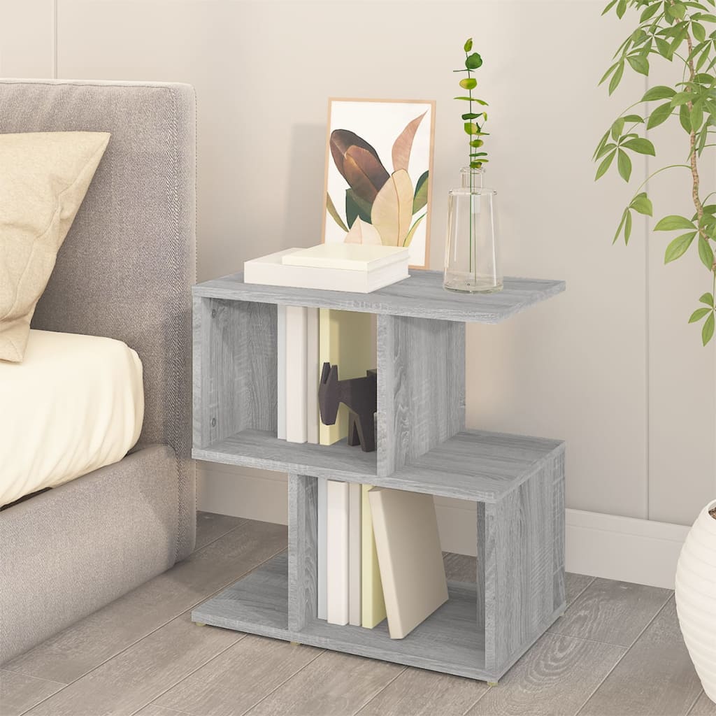 Grey Sonoma Bedside Cabinet 50x30x51.5cm - Engineered Wood