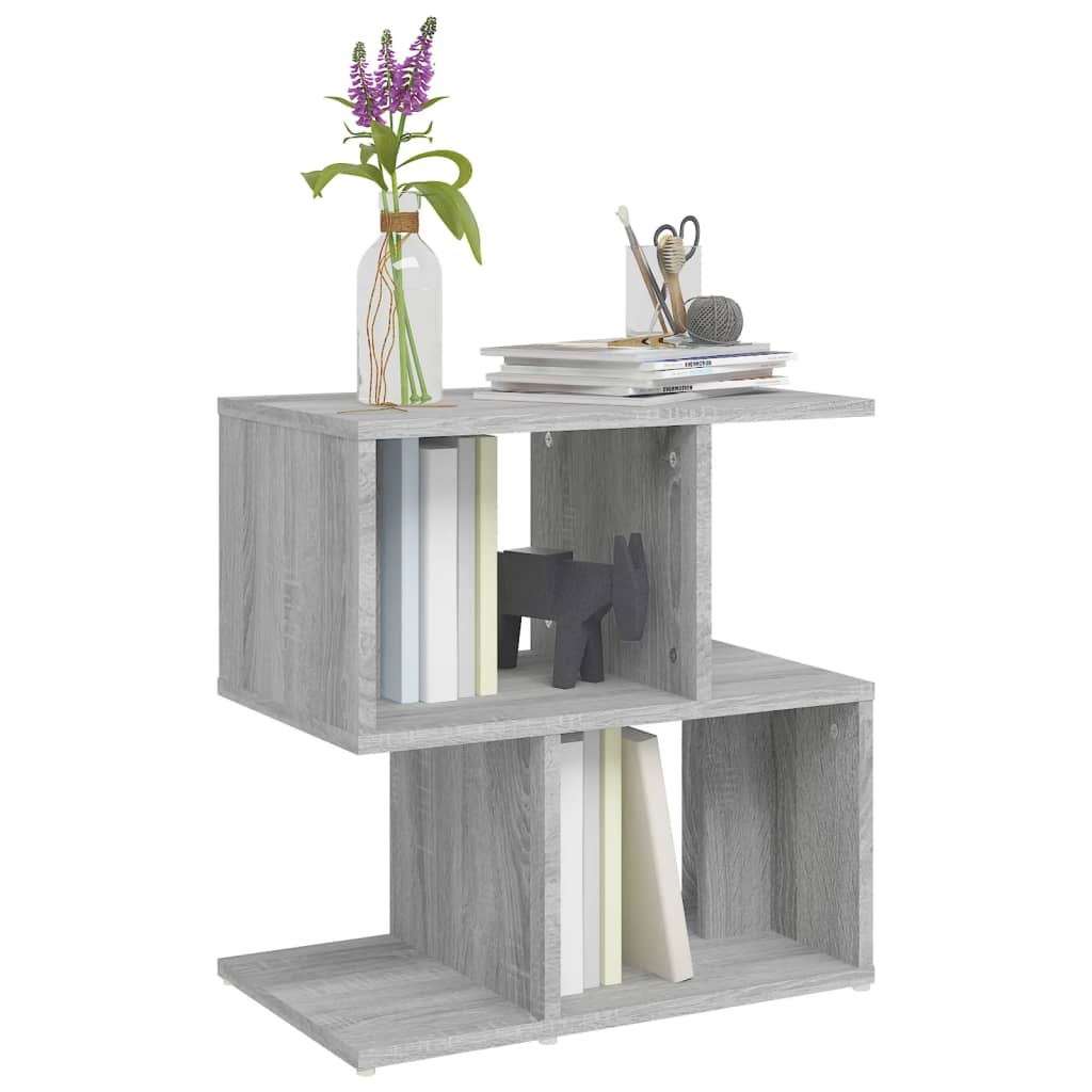 Grey Sonoma Bedside Cabinet 50x30x51.5cm - Engineered Wood