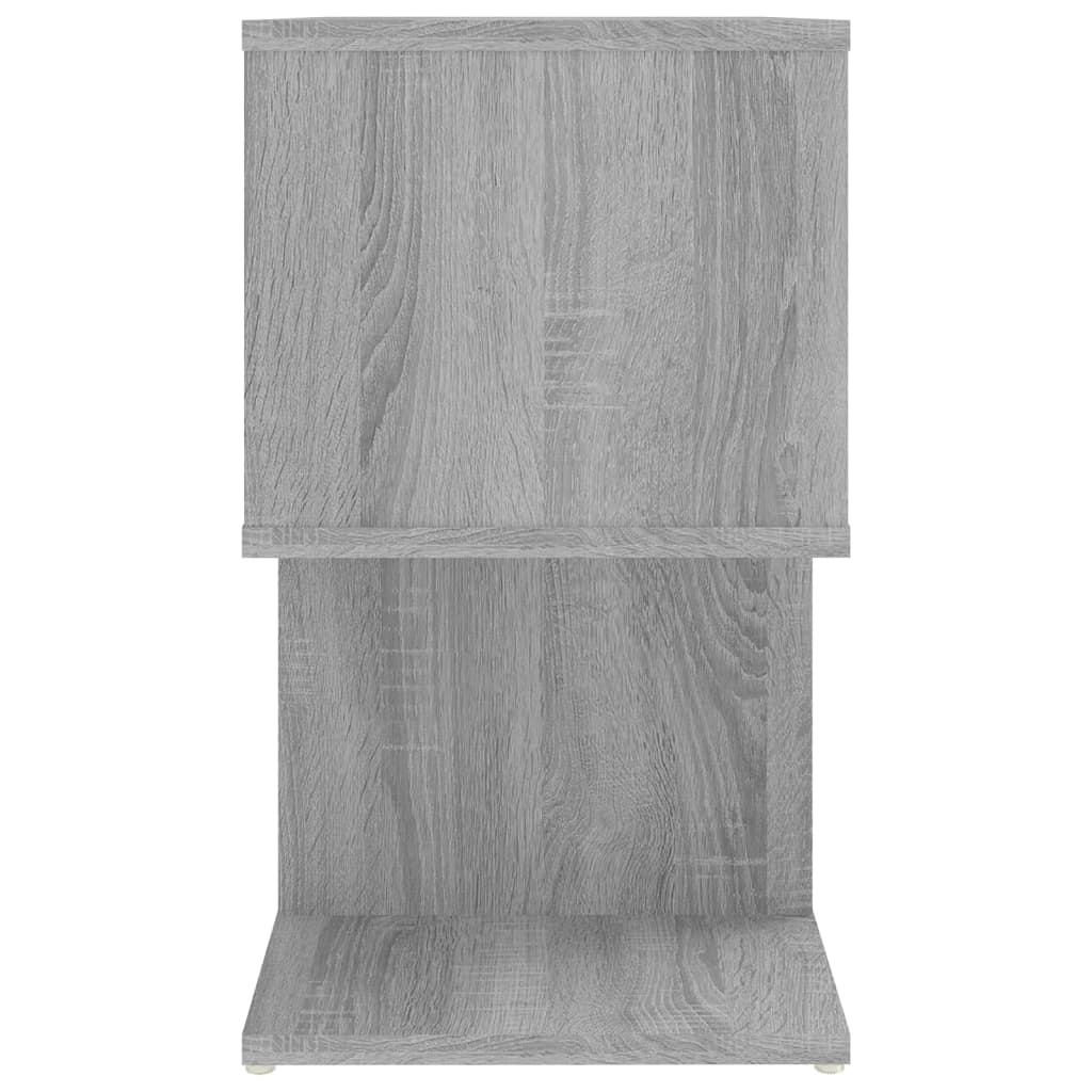 Grey Sonoma Bedside Cabinet 50x30x51.5cm - Engineered Wood