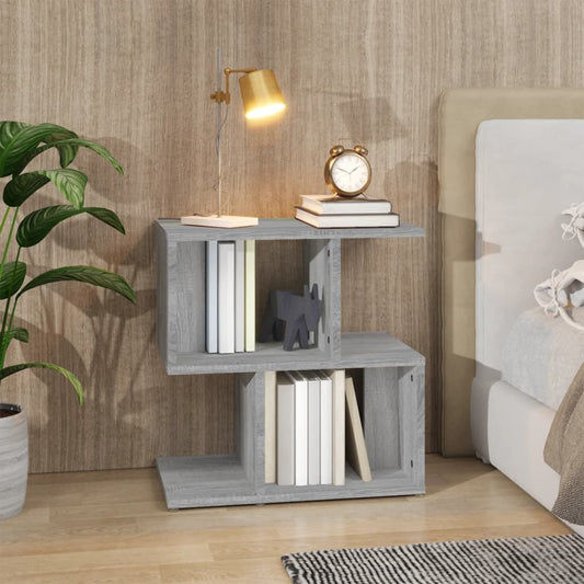 Grey Sonoma Bedside Cabinet 50x30x51.5cm - Engineered Wood