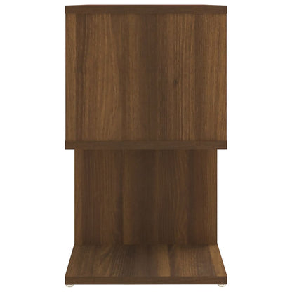 Brown Oak Bedside Cabinet 50x30x51.5 cm - Engineered Wood