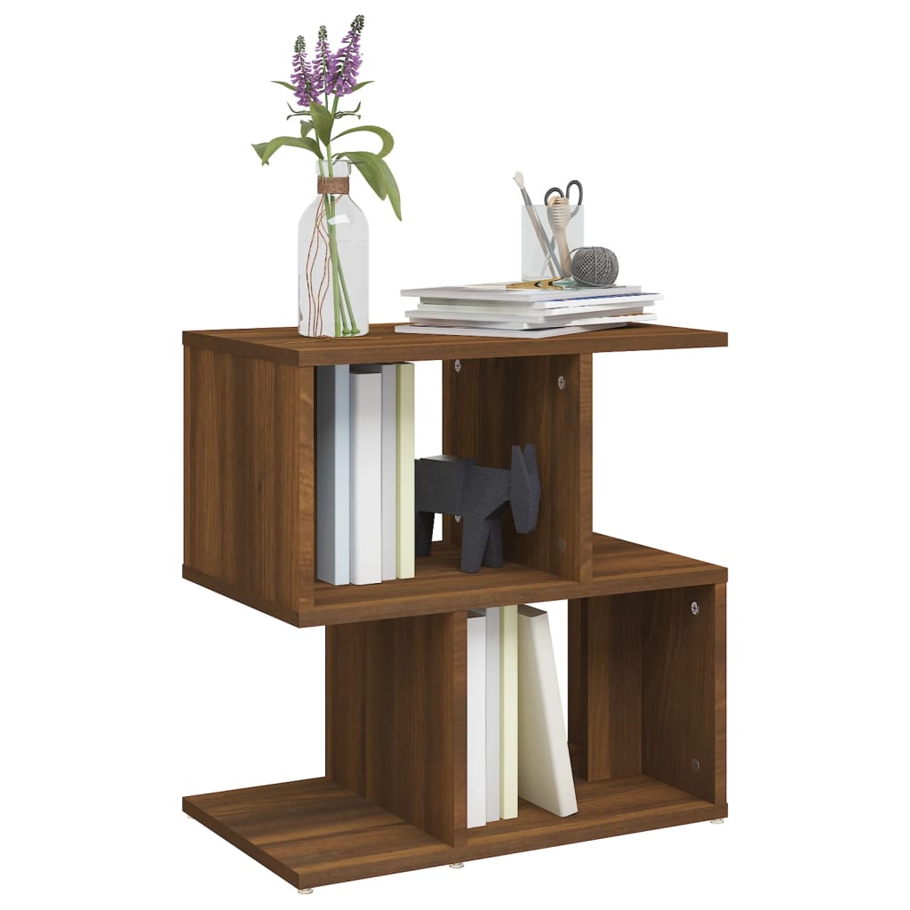 Brown Oak Bedside Cabinets Set - 2 pcs, Engineered Wood, 50x30x51.5 cm