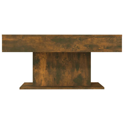 Coffee Table Smoked Oak 96x50x45 cm Engineered Wood