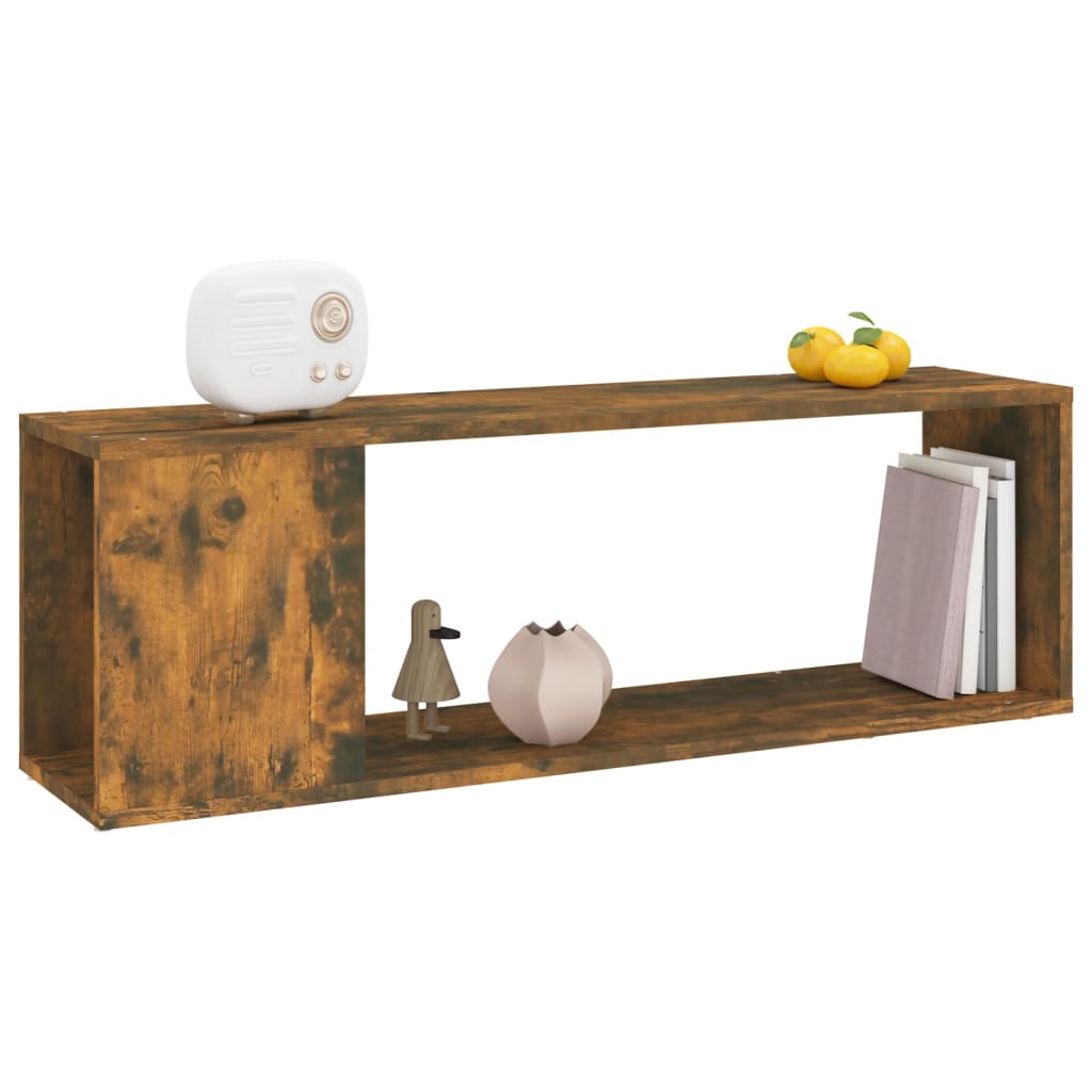 100x24x32 cm Smoked Oak TV Cabinet in Engineered Wood