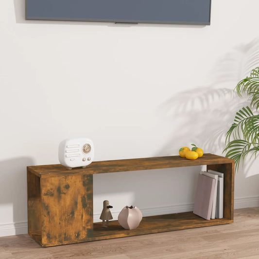 100x24x32 cm Smoked Oak TV Cabinet in Engineered Wood
