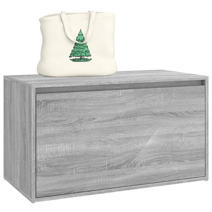 Grey Sonoma Hall Bench: 80x40x45 cm Engineered Wood