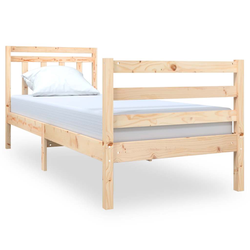Solid Wood Small Single Bed Frame - Durable & Stylish Design