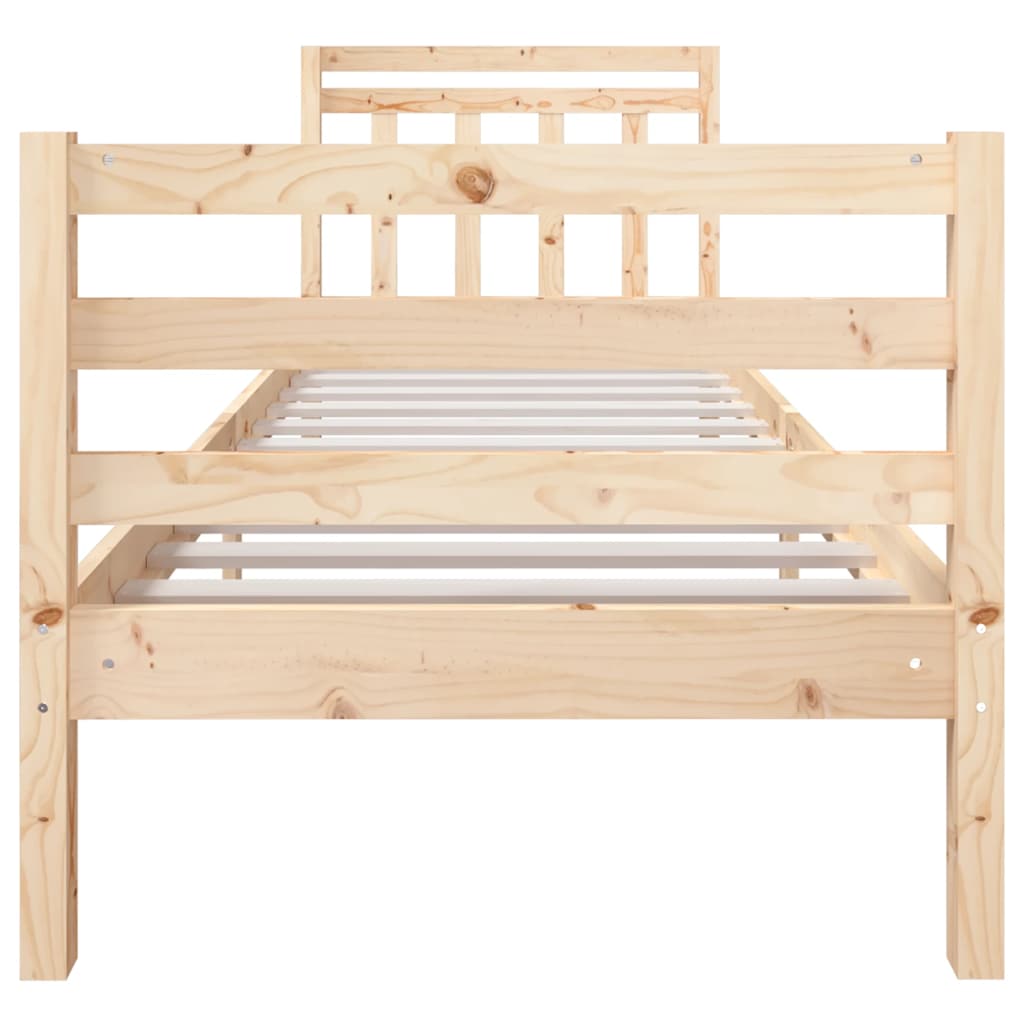 Solid Wood Small Single Bed Frame - Durable & Stylish Design