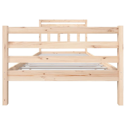 Solid Wood Bed Frame 100x200 cm - Durable, Stylish, Natural Finish